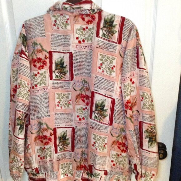 VINTAGE Basic Editions SilkJacket, Quite Lux, Floral Chic, Avant Garde, Eclectic - Picture 2 of 8